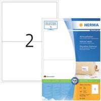 HERMA Etiketten 4249 Klevend A4 Wit 199,6 x 143,5 mm  100 Vellen à 2 Etiketten