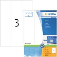 HERMA Etiketten 4657 Klevend A4 Wit 70 x 297 mm  100 Vellen à 3 Etiketten