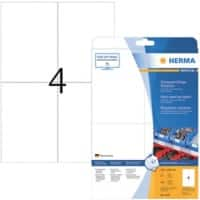 HERMA Etiketten 4697 Klevend A4 Wit 105 x 148 mm  25 Vellen à 4 Etiketten