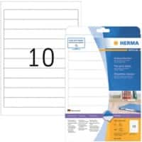 HERMA Ordneretiketten 5119 Wit 192 x 25,4 mm 25 Vellen à 10 Etiketten