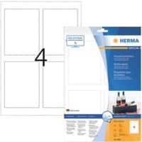 HERMA Etiketten 8882 Klevend A4 Wit 90 x 120 mm  10 Vellen à 4 Etiketten