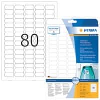 HERMA Verwijderbare Etiketten 10002 Wit 2000 Etiketten per pak