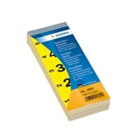HERMA Numerieke Etiketten 4891 Rechthoekig Geel, Zwart 500 Etiketten per pak
