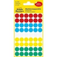 Avery Markeringspunten 3088 Klevend Kleurenassortiment 5 Vellen à 54 Etiketten