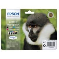 Epson T0895 Originele Inktcartridge C13T08954010 Zwart, cyaan, magenta, geel Pak van 4 Multipak