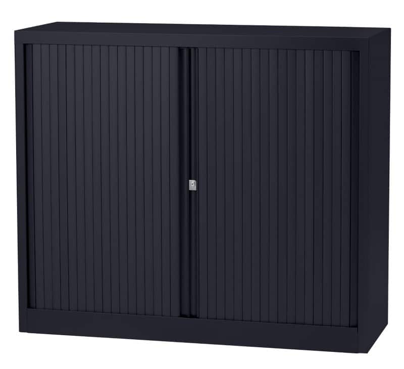 Bisley Roldeurkast Staal 1 Plank Afsluitbaar 1.000 x 430 x 1.030 mm Donkergrijs