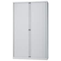Bisley Roldeurkast Staal 4 Planken Afsluitbaar 1.000 x 430 x 1.980 mm Grijs