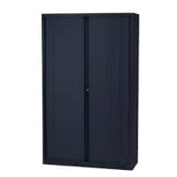 Bisley Roldeurkast Staal 4 Planken Afsluitbaar 1.000 x 430 x 1.980 mm Donkergrijs