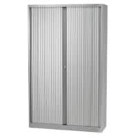 Bisley Roldeurkast Staal 4 Planken Afsluitbaar 1.000 x 430 x 1.980 mm Zilver