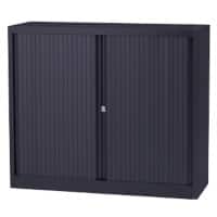 Bisley Roldeurkast Kunststof, Staal 1 Plank Afsluitbaar 1.200 x 430 x 1.030 mm Donkergrijs