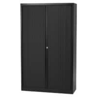 Bisley Roldeurkast Staal 4 Planken Afsluitbaar 1.200 x 430 x 1.980 mm Zwart