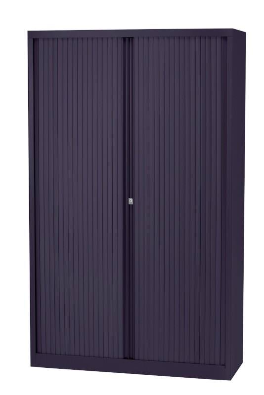 Bisley Roldeurkast Staal 4 Planken Afsluitbaar 1.200 x 430 x 1.980 mm Donkergrijs