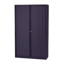Bisley Roldeurkast Staal 4 Planken Afsluitbaar 1.200 x 430 x 1.980 mm Donkergrijs