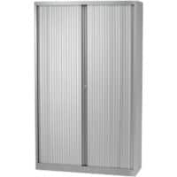 Bisley Roldeurkast Staal 4 Planken Afsluitbaar 1.200 x 430 x 1.980 mm Zilver