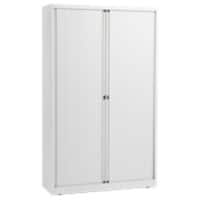 Bisley Roldeurkast Staal 4 Planken Afsluitbaar 1.200 x 430 x 1.980 mm Wit