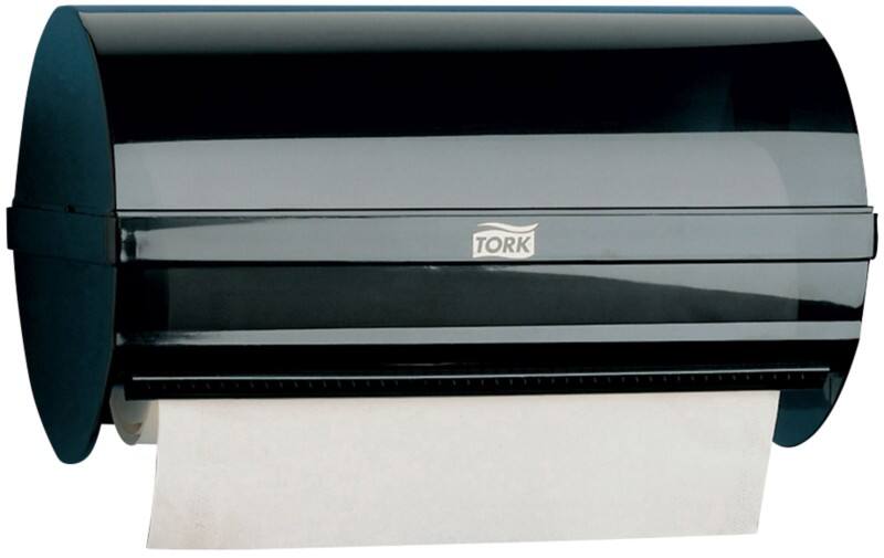 Tork 209167 W5 Papierroldispenser Kunststof Niet afsluitbaar Manueel Zwart
