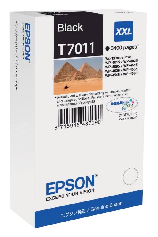 Epson T7011 Origineel Inktcartridge C13T70114010 Zwart