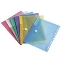 Djois Color Collection Showtassen A4 Kleurenassortiment Polypropyleen Met perforatie 21 x 29,7 cm 12 Stuks