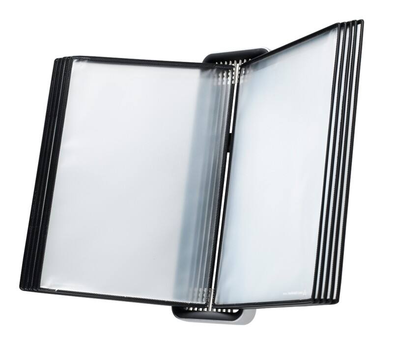 Djois Tarifold Zichtpanelensysteem 10 Panelen A4 ABS (Acrylonitril-butadieen-styreen) Zilver, zwart