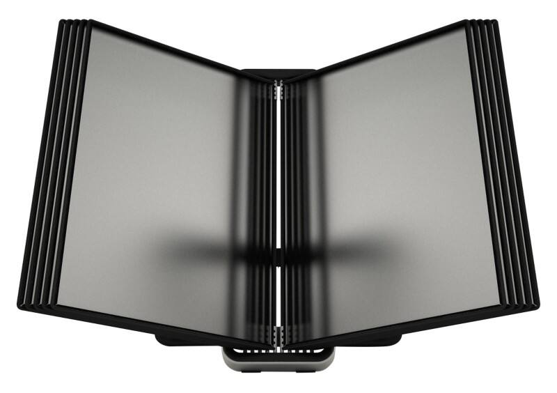 Djois Tarifold VEO Zichtpanelensysteem 10 Panelen A4 PP Zwart, zilver