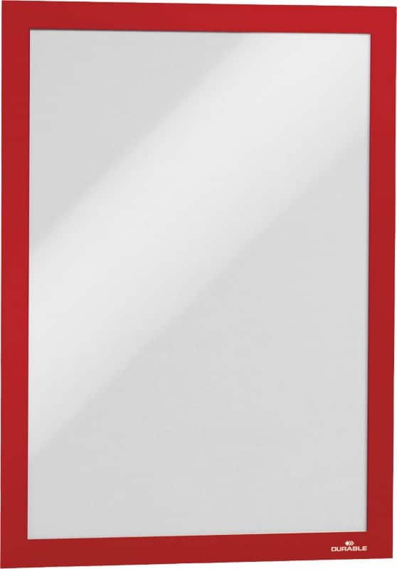 DURABLE DURAFRAME A4 Displayframe Zelfklevend Rood Klevend 4882-03 10 Stuks