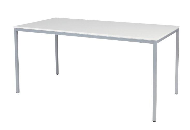 Schaffenburg Kantinetafel Domino Basic Wit, aluminium 1.600 x 800 x 740 mm