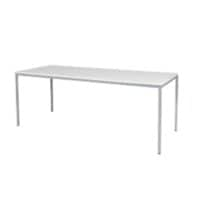 Schaffenburg Kantinetafel Domino Basic Wit, aluminium 2.000 x 800 x 740 mm