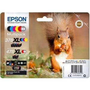 Epson 378XL / 478XL Origineel Inktcartridge C13T379D4010 Grijs, zwart, geel, cyaan, magenta, rood Multipack 6 Stuks