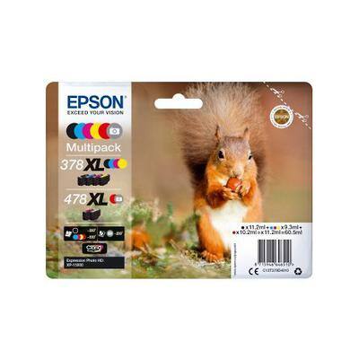 Epson 378XL / 478XL Origineel Inktcartridge C13T379D4010 Grijs, zwart, geel, cyaan, magenta, rood Multipack 6 Stuks