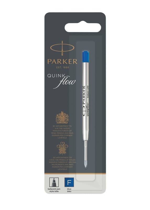 Parker Quinkflow Balpen-navulling Fijn Blauw