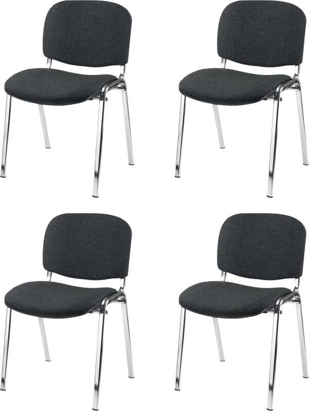 Nowy Styl Bezoekersstoel ISO Plus Stof Grijs Stuks