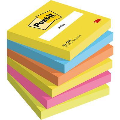 Post-it Notes 76 x 76 mm Energie Kleuren 6 Blokken van 100 Vellen