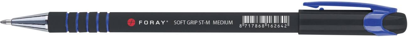 Foray Soft Grip ST-M Balpen Kogel Blauw