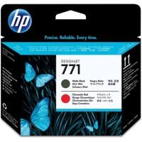 HP Printkop 771 Mat zwart, chroom rood