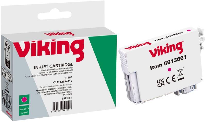 Viking T1293 compatibele Epson inktcartridge C13T12934012 magenta