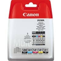 Canon PGI-580 Origineel Inktcartridge Zwart, cyaan, magenta, geel Multipak 5 Stuks