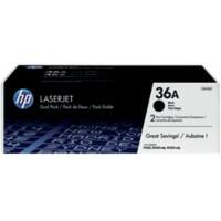 HP 36A originele tonercartridge CB436AD zwart duopak 2 stuks