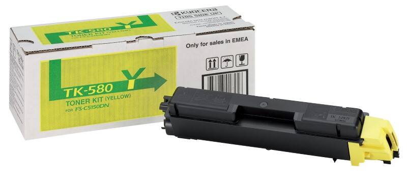 Kyocera TK-580Y Origineel Tonercartridge Geel