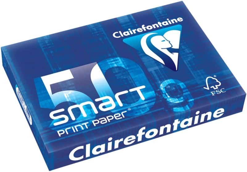 Clairefontaine A4 Kopieerpapier Wit 50 g/m² Glanzend 500 Vellen