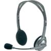 Logitech Bedraad Headset H110 Over het hoofd Noice canceling 3.5mm Aansluiting Met Microfoon Zilver, Grijs