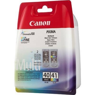 Canon PG-40/CL-41 Origineel Inktcartridge Zwart, cyaan, magenta, geel Duopak 2 Stuks
