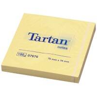 Tartan Notes 76 x 76 mm Geel 100 Vellen