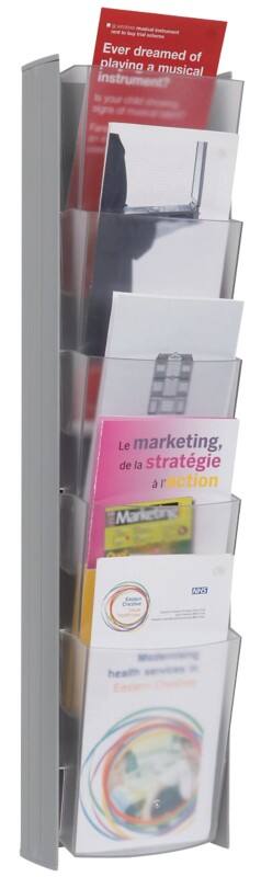 Alba DL Folderhouder Wandmontage Grijs DDPROPM M 17,3 x 8,6 x 56,5 cm