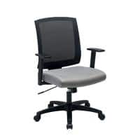 Realspace Ergonomische bureaustoel met synchroonmechanisme Armleuning en verstelbare zitting M1002C Mesh Zwart, grijs