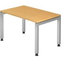 Hammerbacher J Series Hoogteverstelbaar Bureau Rechthoekig Beuken 4 voeten 1.200 (B) x 680 (H) mm Hout
