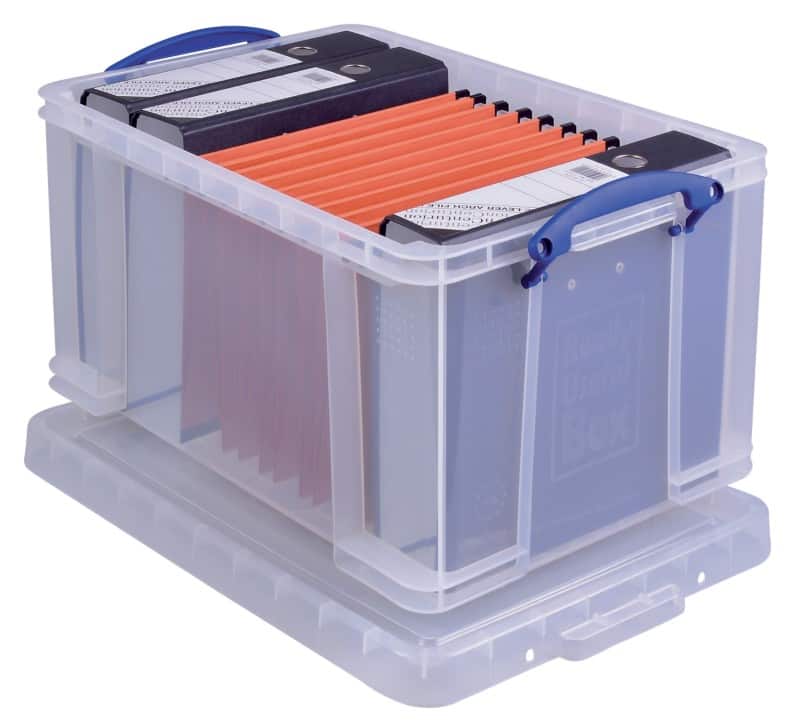 Really Useful Box Kunststof Archiefdoos 48 l Transparant 40 x 31,5 x 60 cm