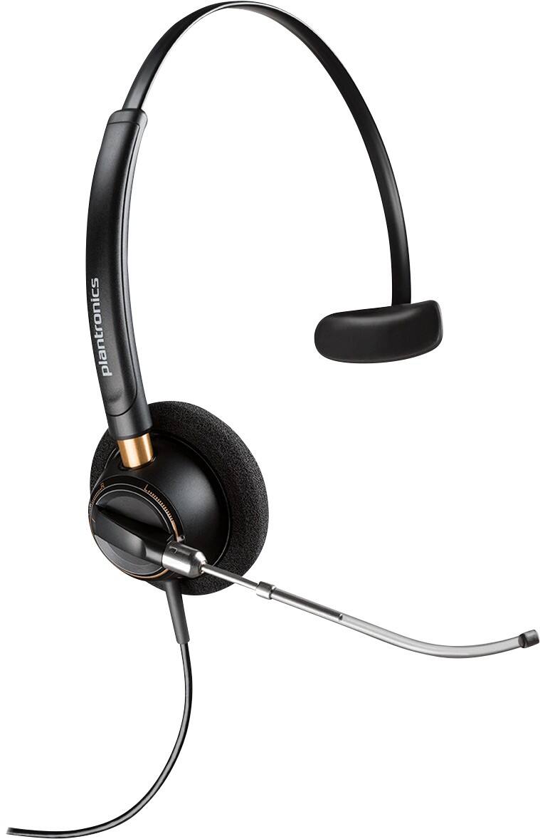 Plantronics EncorePro Bedraad USB-headset HW510V Monaural Over het hoofd Met Microfoon Zwart