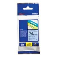 Brother TZe-551 Authentiek Labeltape Zelfklevend Zwart op blauw 24 mm x 8m