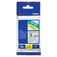 Brother TZe-121 Authentiek Labeltape Zelfklevend Zwart op transparant 9 mm x 8m