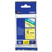 Brother TZe-611 Authentiek Labeltape Zelfklevend Zwart op geel 6 mm x 8m